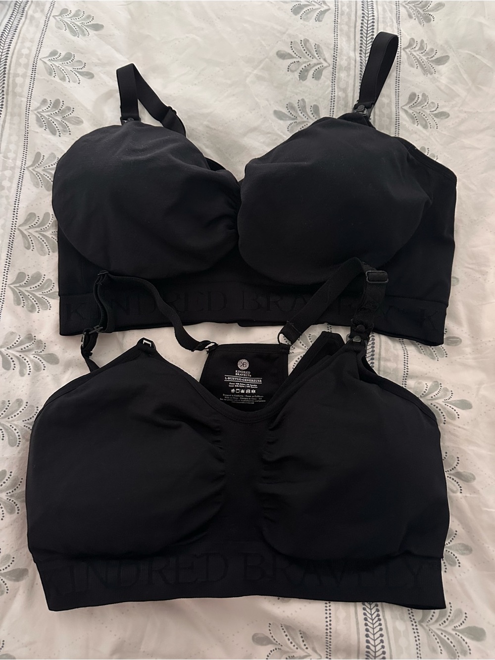 (2) Kindred Bravely Sublime Hands Free Pumping Sports & Regular Bra Busty L